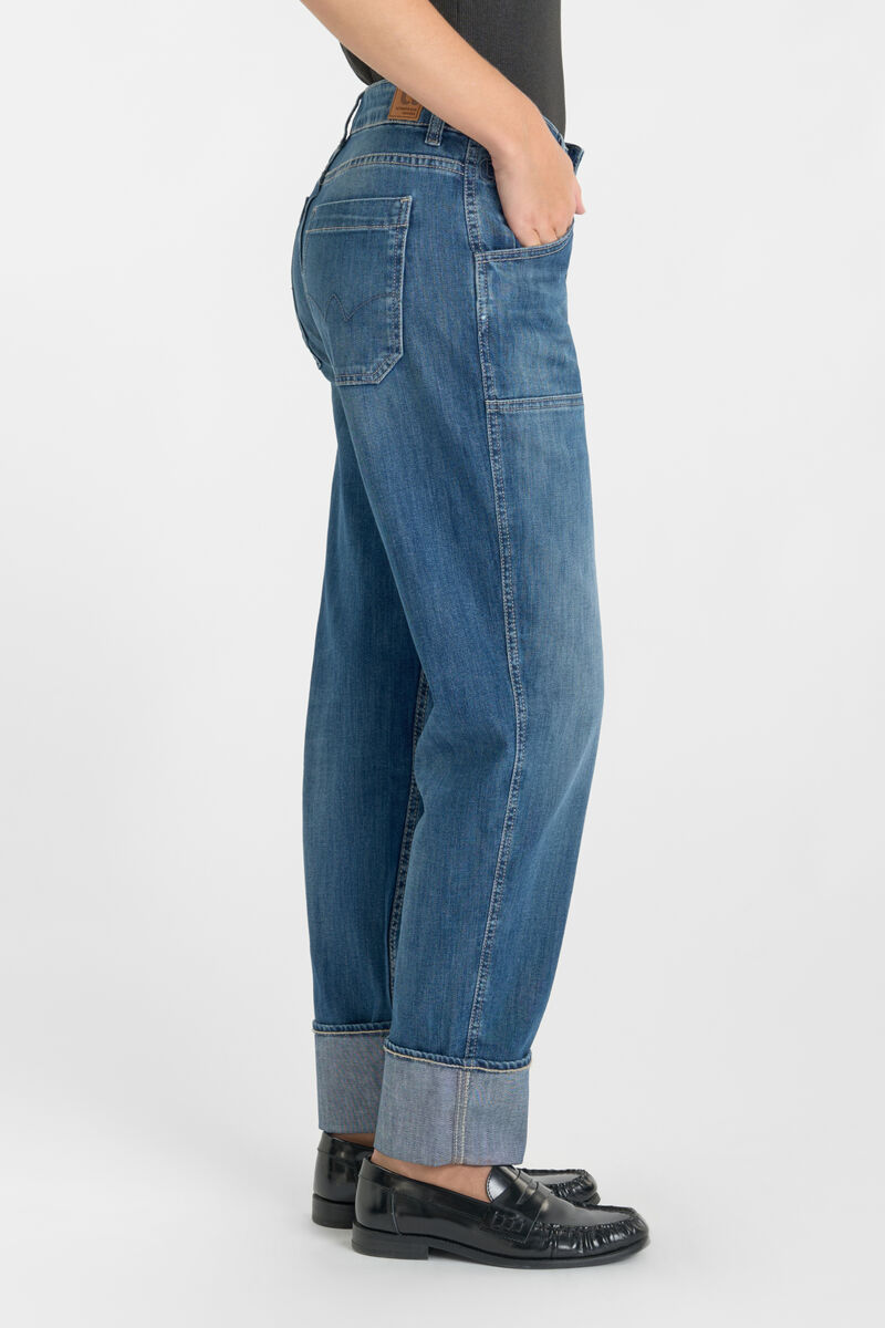 Jeans 400/60 girlfriend Elia high waist blau Nr.1