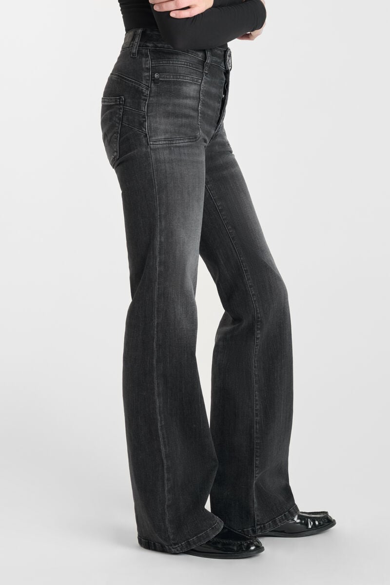 Jeans pulp flare Hooks high waist schwarz Nr.1
