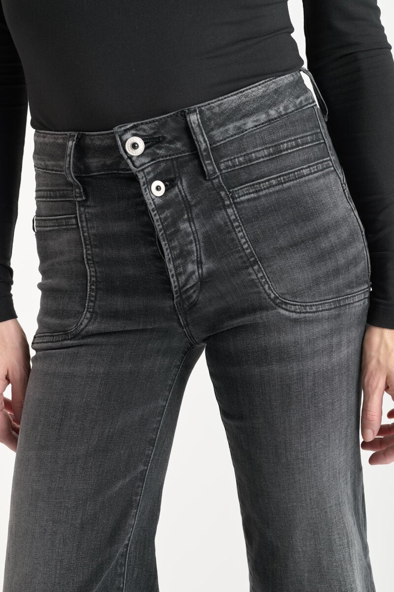Jeans pulp flare Hooks high waist schwarz Nr.1