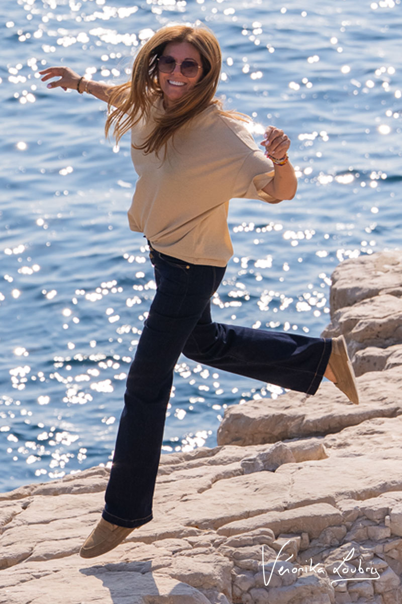 Patricia Flare von Véronika Loubry Blaue Jeans Nr.0