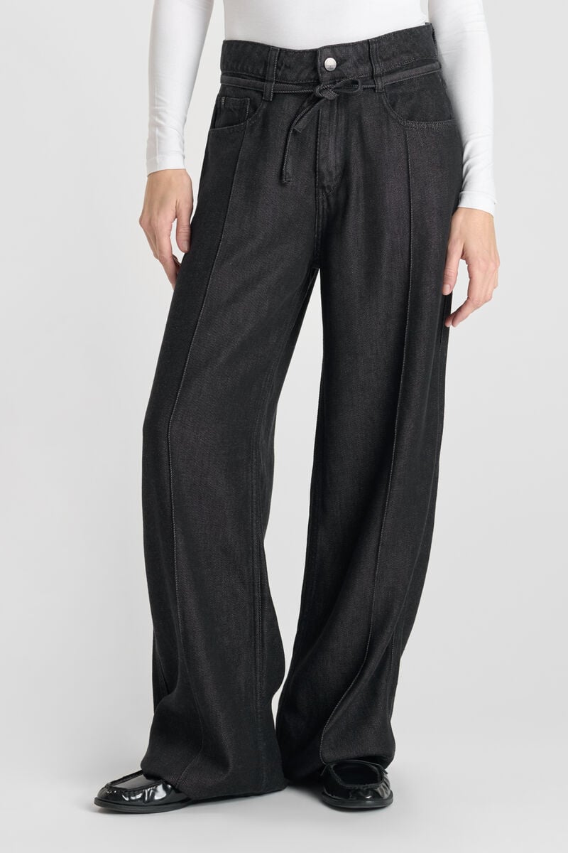 Jeans Wide Leg Scotty High Waist Tencel schwarz