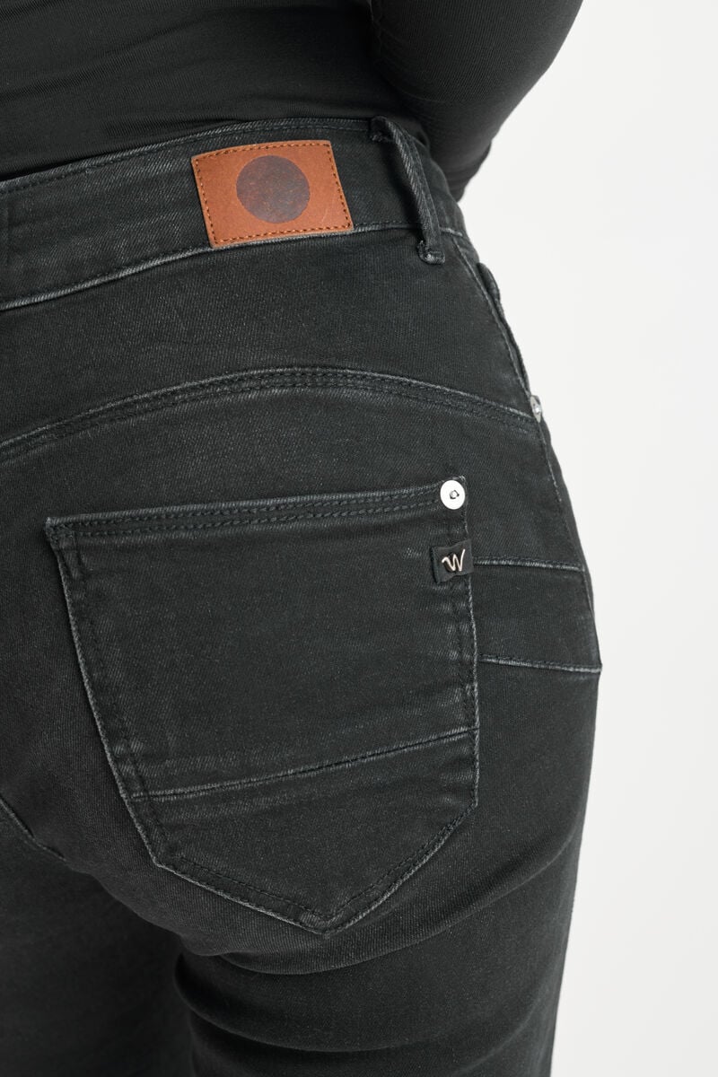 Jeans pulp regular Zep high waist 7/8 schwarz Nr.1