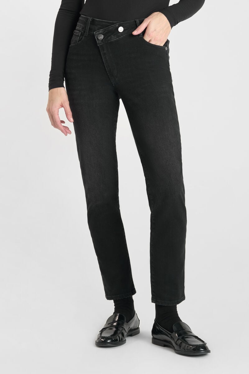 Jeans pulp regular Zep high waist 7/8 schwarz Nr.1