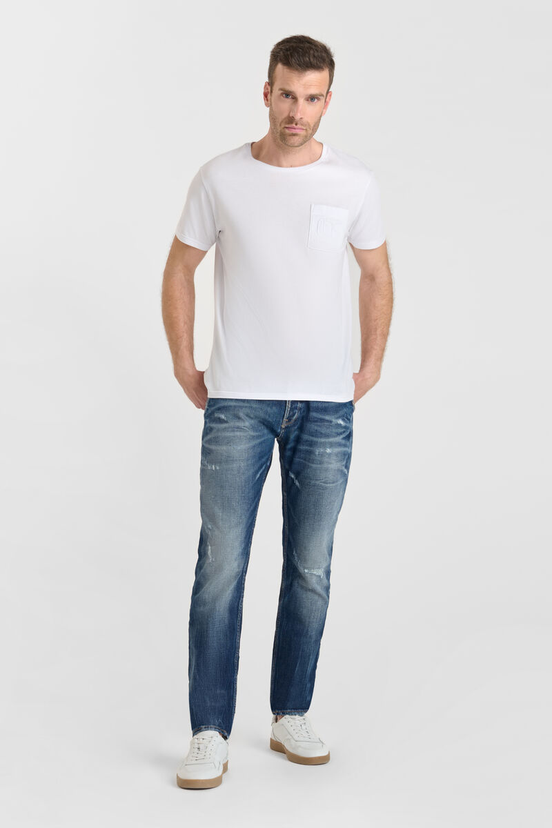Jeans 700/11 adjusted Hahn destroy blau Nr.2