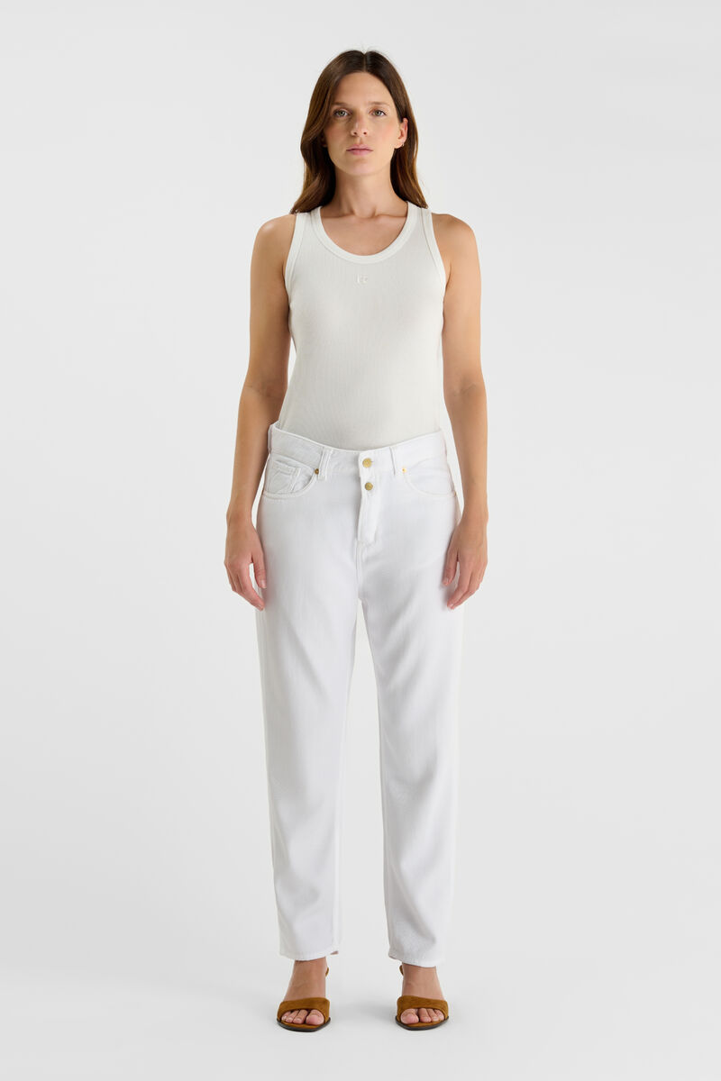 Jean 400/60 girlfriend Riki tencel Weiß