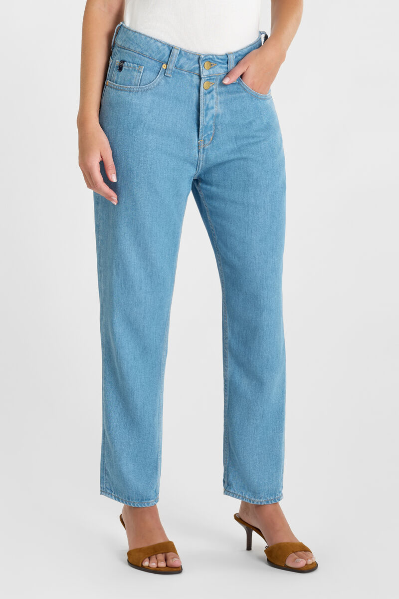 Jean 400/60 Girlfriend Riki tencel blau