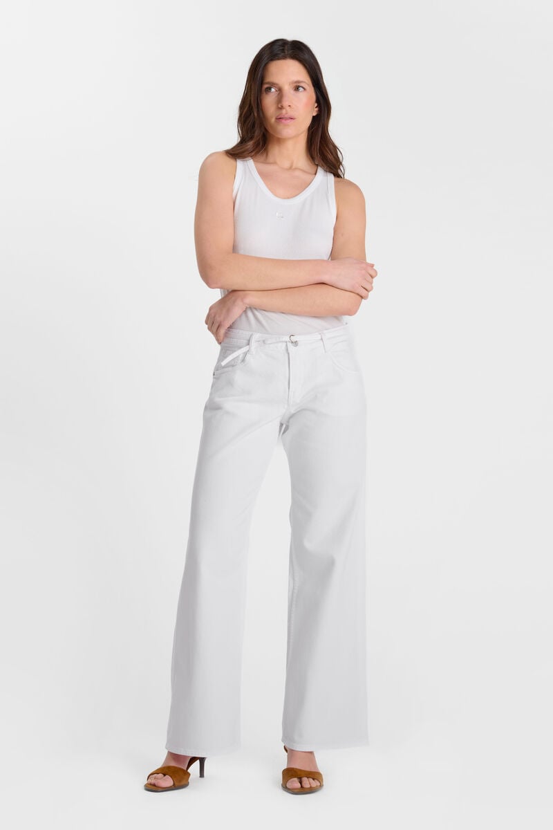Jeans wide leg Lauryn Jab weiß