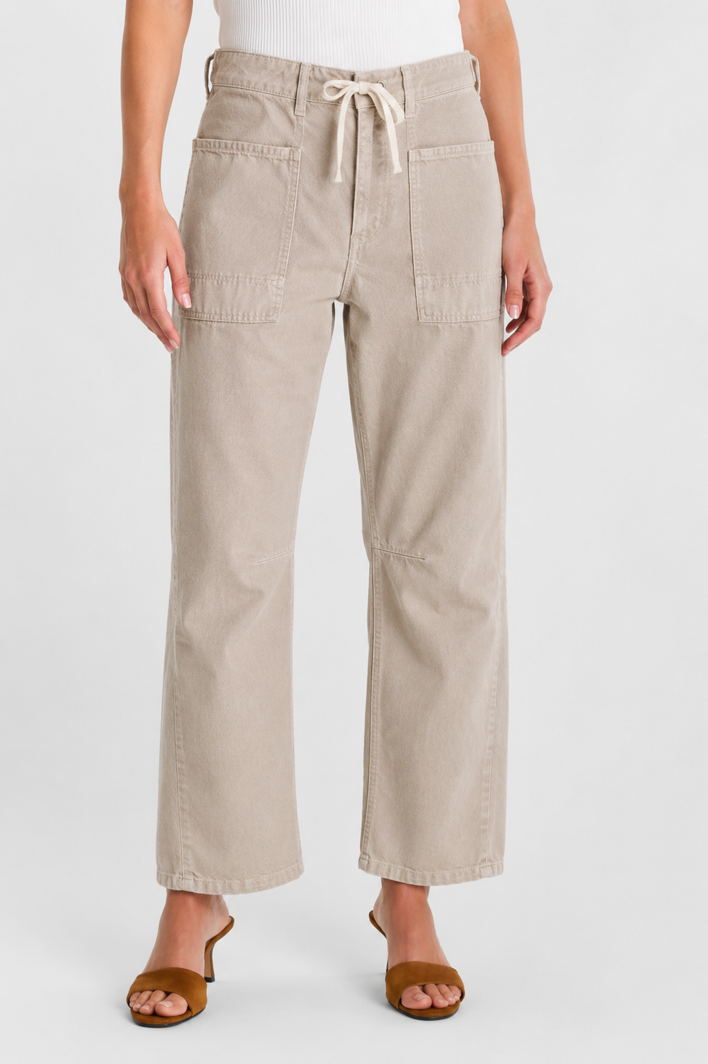 Jeans balloon Madie Beige
