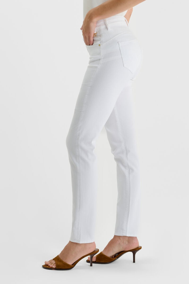 Jean Pulp Regular High-Waist Weiß