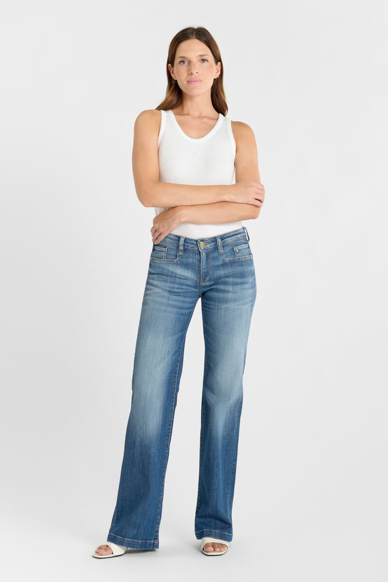 Jeans flare Rosa blau Nr.4