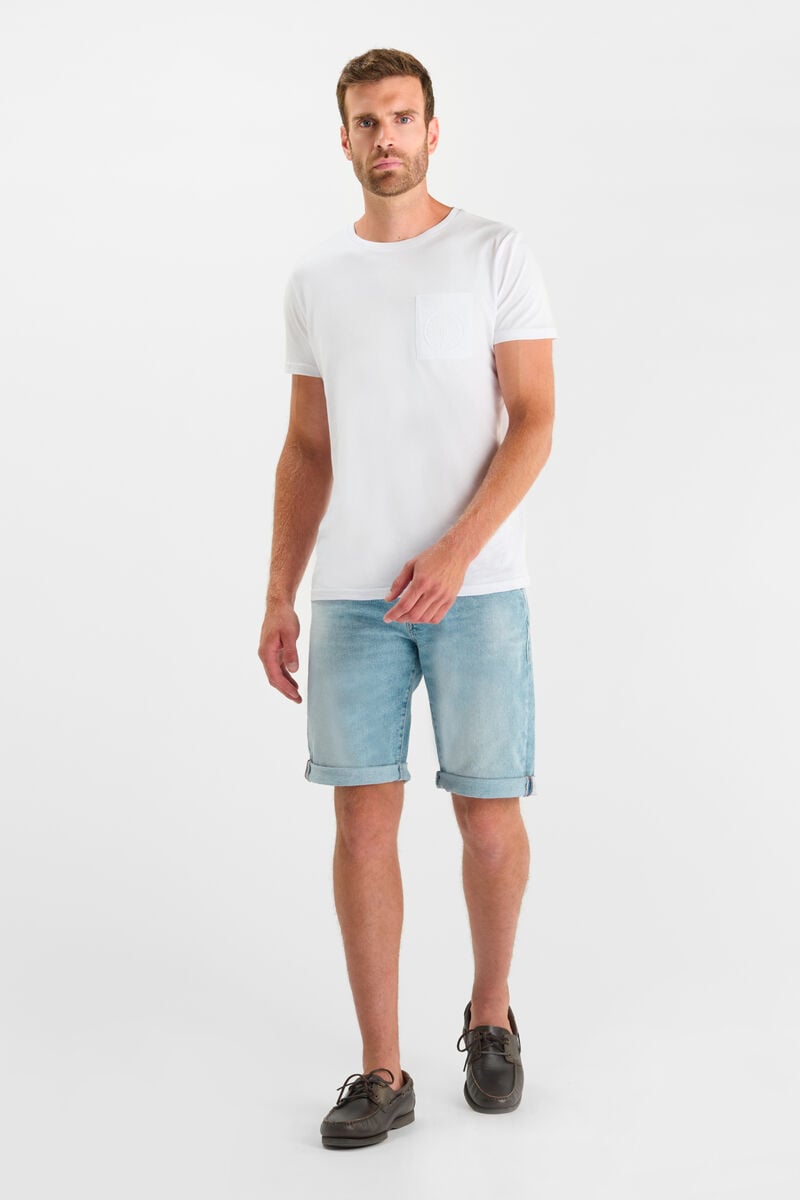 Landres Denim-Bermudashorts