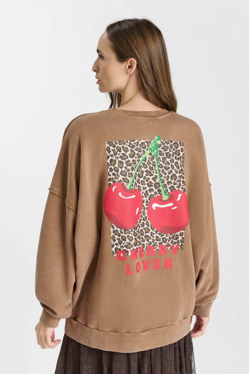 Sweatshirt Mery in braun