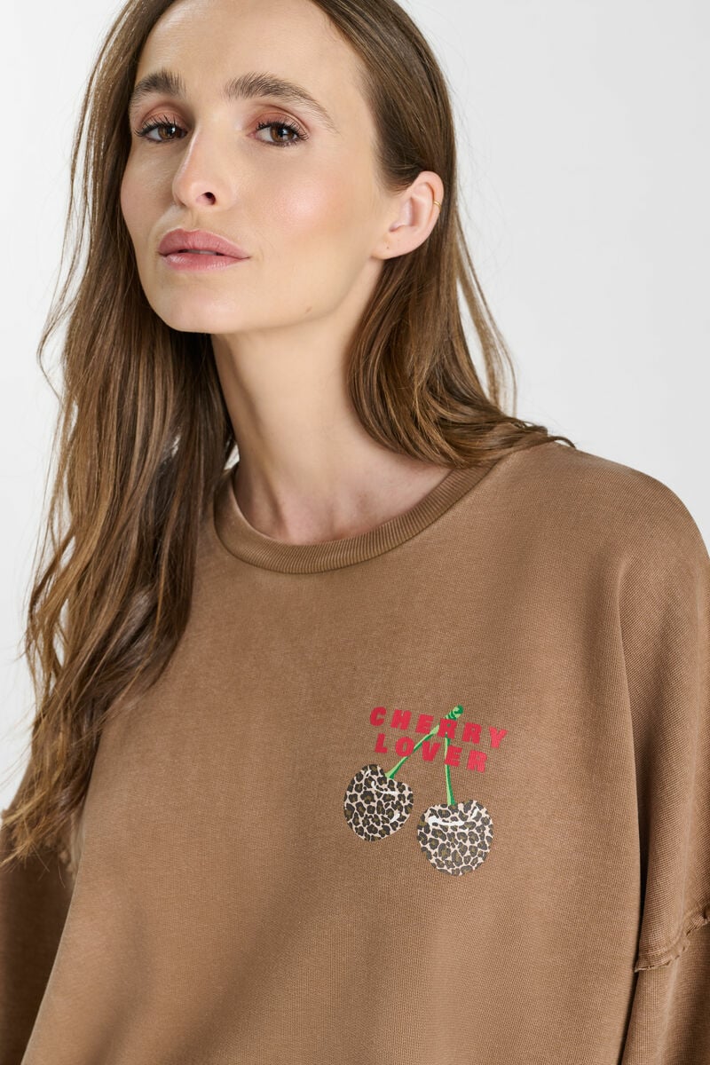 Sweatshirt Mery in braun