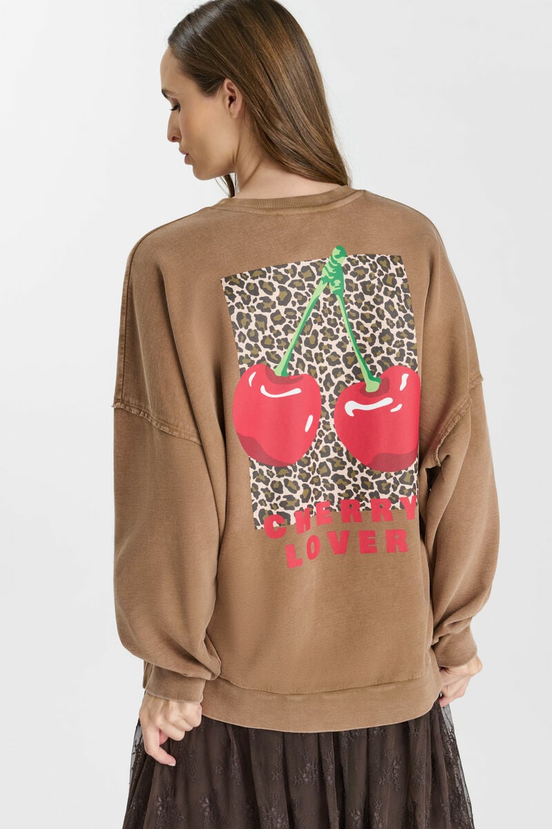 Sweatshirt Mery in braun