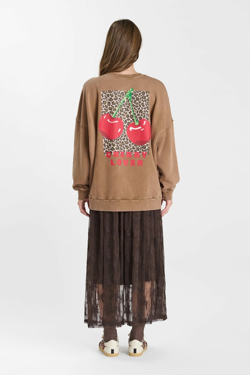 Sweatshirt Mery in braun