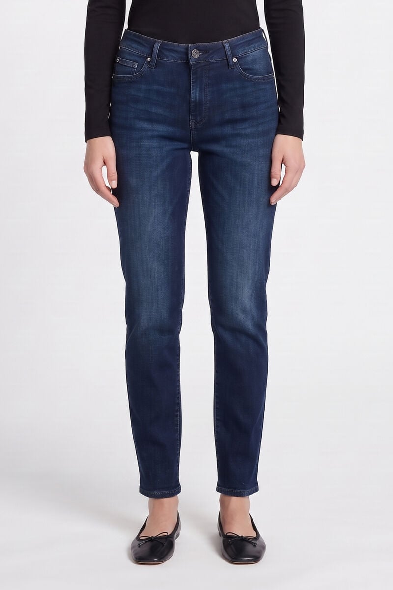 Jeans 400/18 mom Basic blau Nr.1