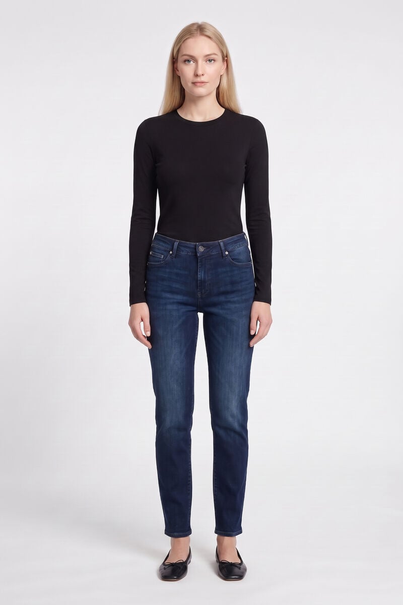 Jeans 400/18 mom Basic blau Nr.1