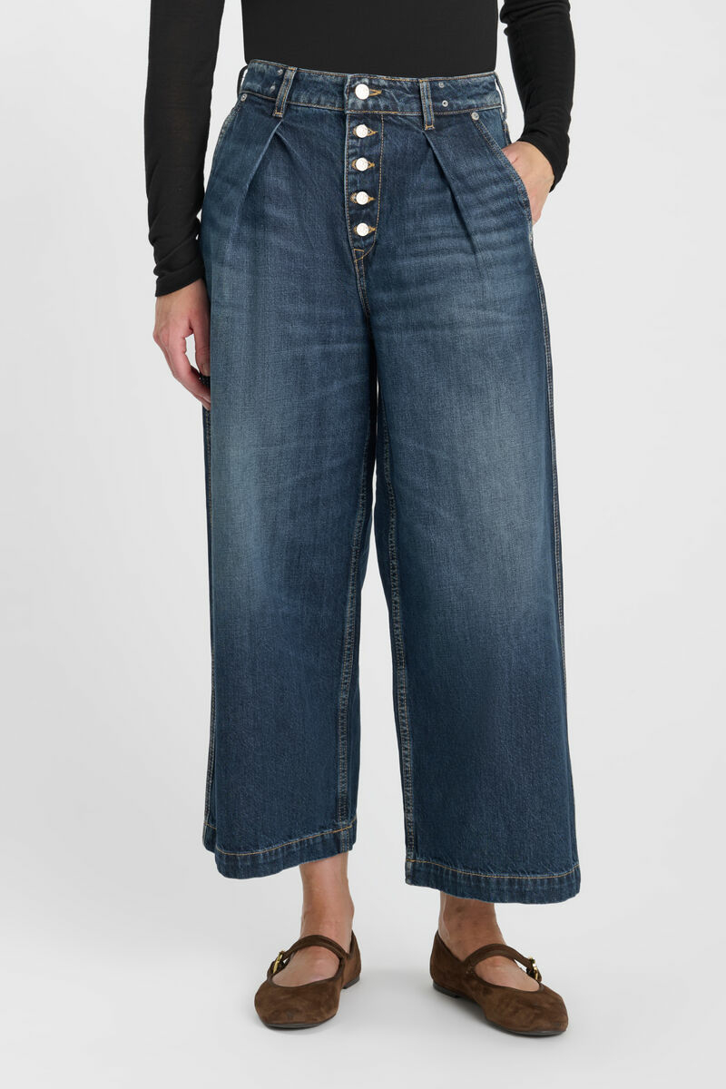 Jeans wide leg Donna blau Nr.2