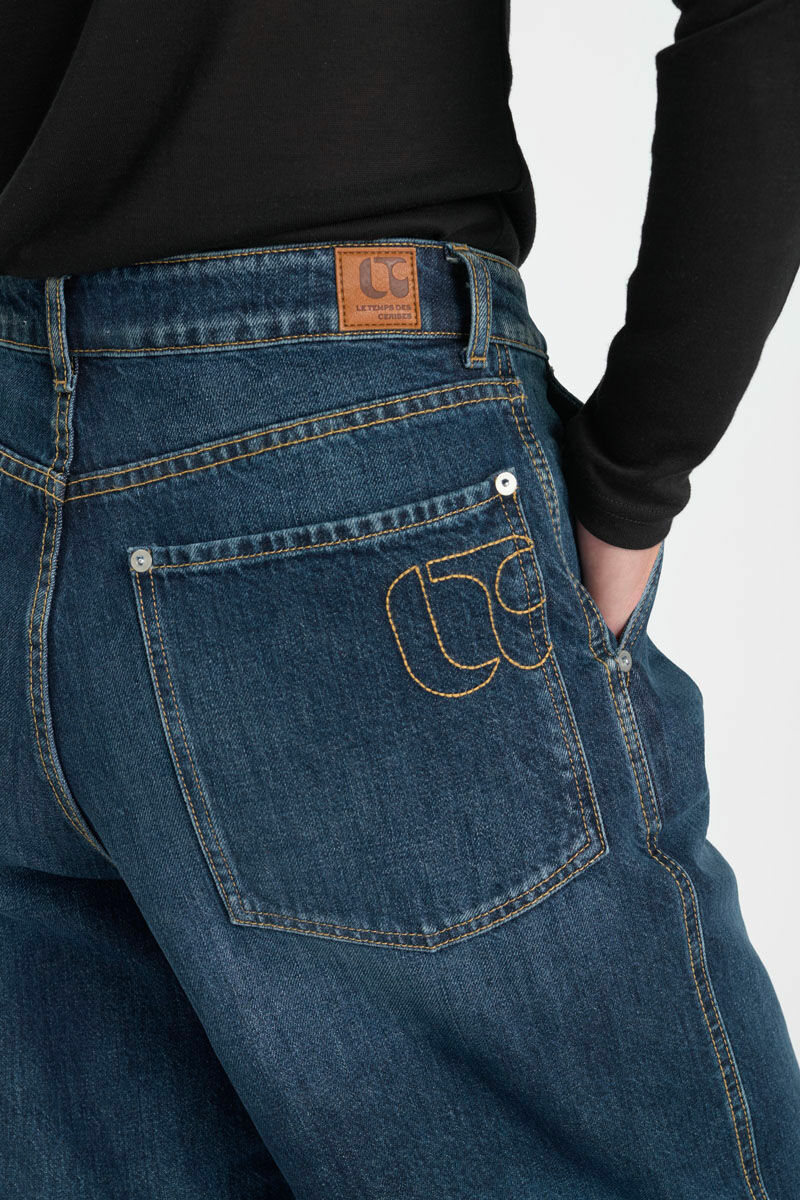 Jeans wide leg Donna blau Nr.2