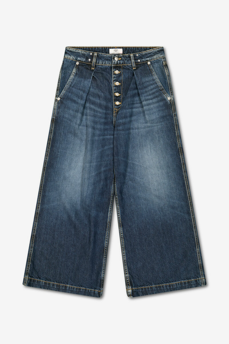 Jeans wide leg Donna blau Nr.2