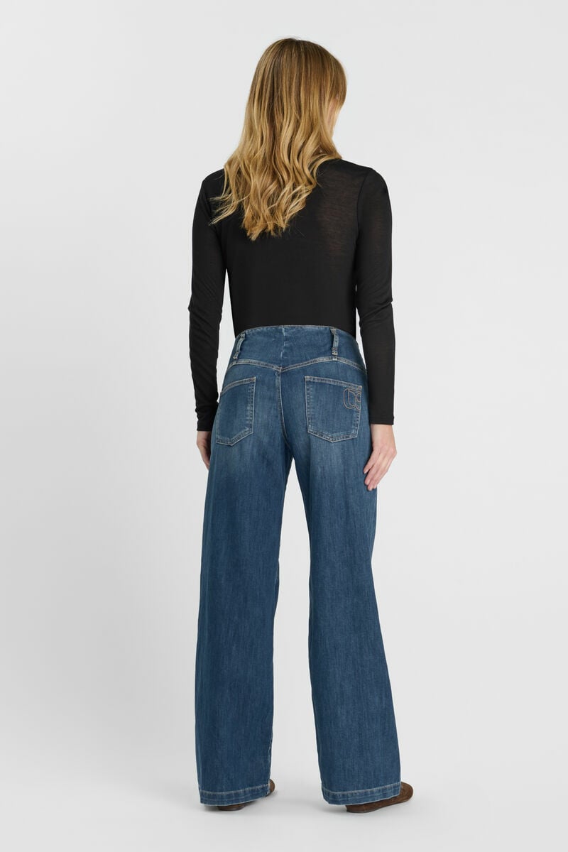 Jeans wide leg Jyl blau Nr.3