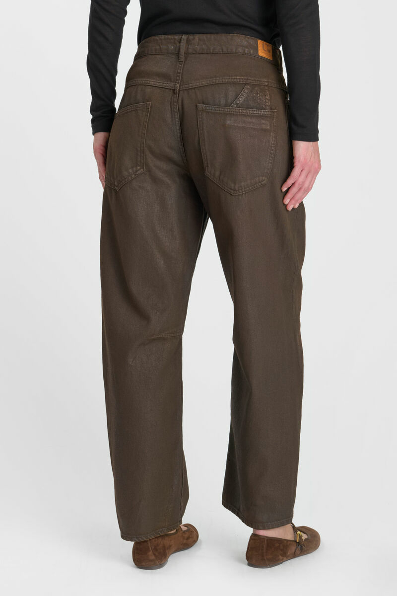 Jeans balloon Madie Beschichtete Braun
