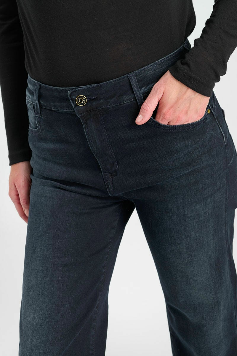 Jeans pulp wide leg Basic blau-schwarz Nr.1