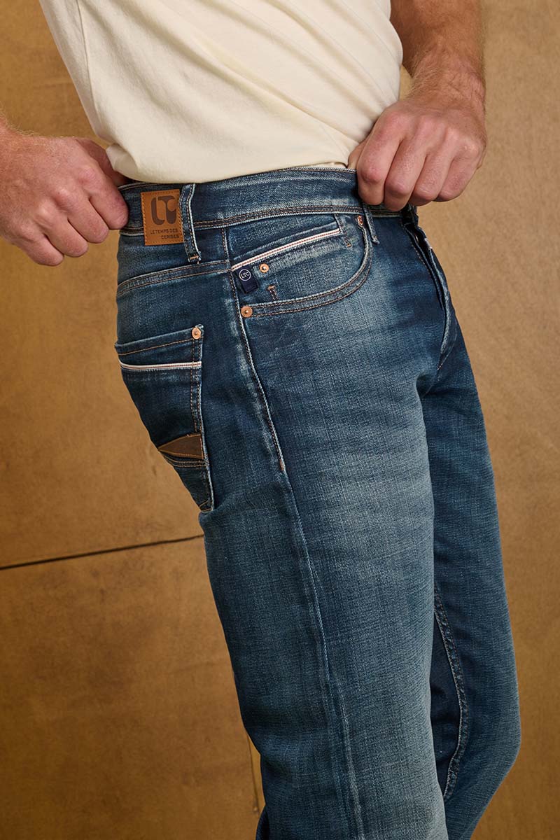 Jeans 700/11 adjusted Cronos blau-grau Nr.1