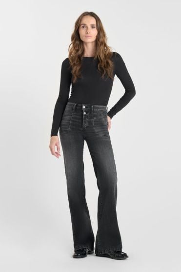 Jeans pulp flare Hooks high waist schwarz Nr.1