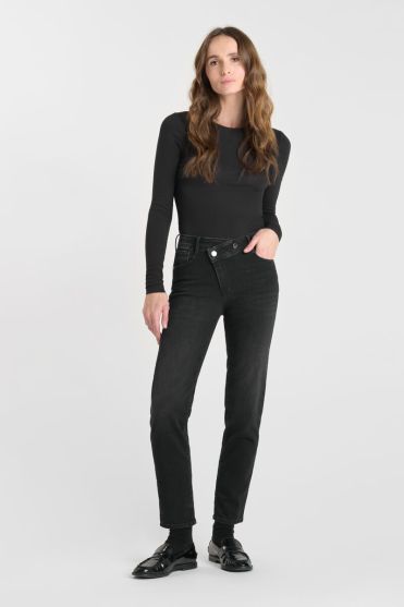 Jeans pulp regular Zep high waist 7/8 schwarz Nr.1