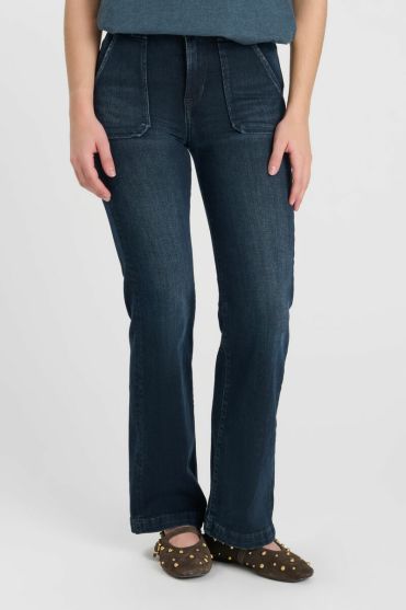 Jeans flare Blau-Schwarz Nr.1