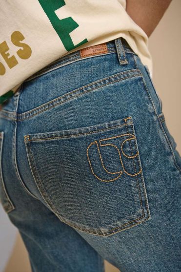 Jeans regular large Revers Blau Nr.3