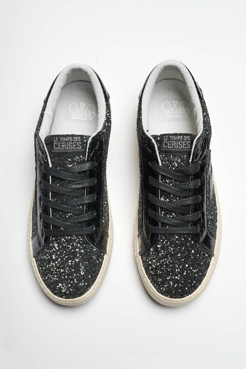 Basket le temps top des cerises paillettes