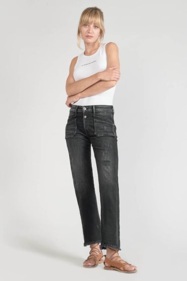 Jeans Pricilia high waist 7/8 destroy schwarz Nr.1