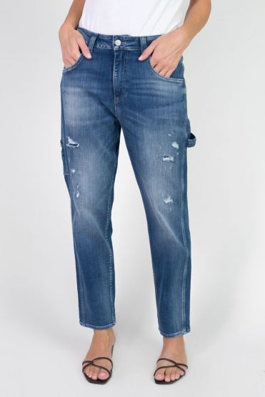 Jeans 400/60 girlfriend Vecta high waist destroy blau Nr.3