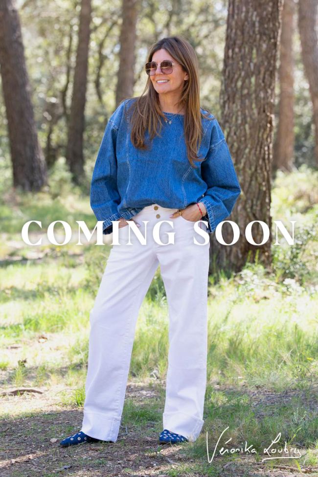 Jeans 400/28 loose Anastasia Weiß von Véronika Loubry