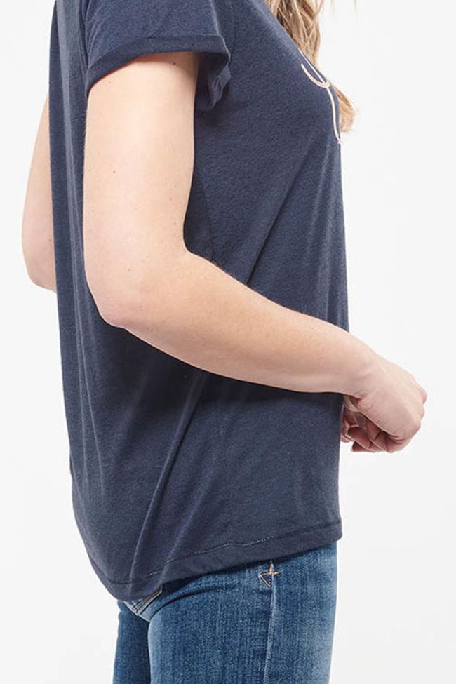 T-shirt Basitrame in blau