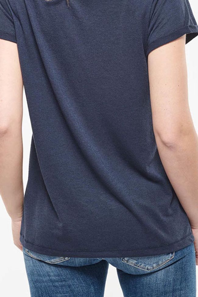 T-shirt Basitrame in blau