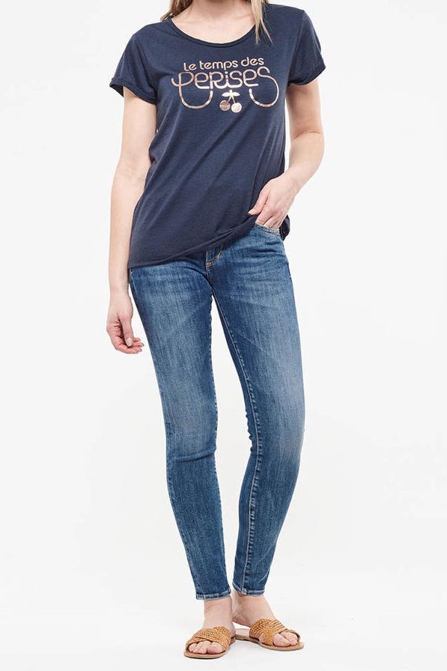 T-shirt Basitrame in blau