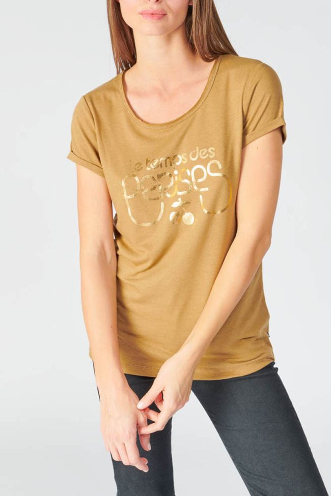 T-shirt Basitram in braun