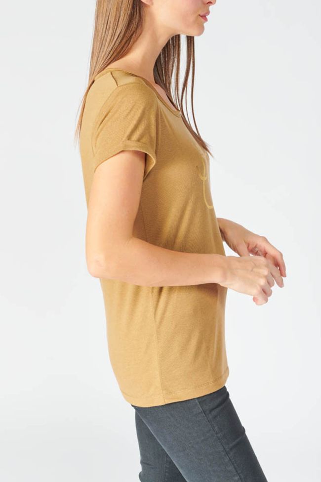 T-shirt Basitram in braun