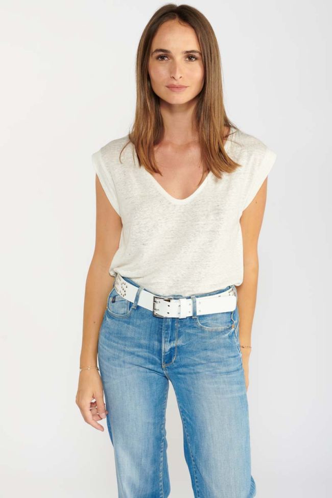 Gürtel First in weiß