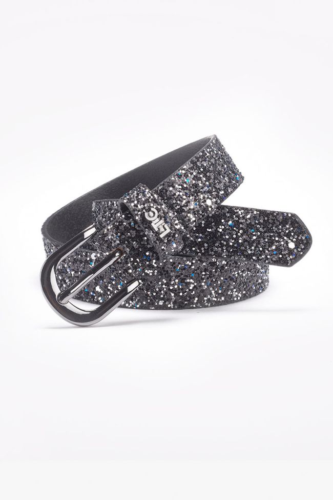 Ceinture Paillettes Anthracite