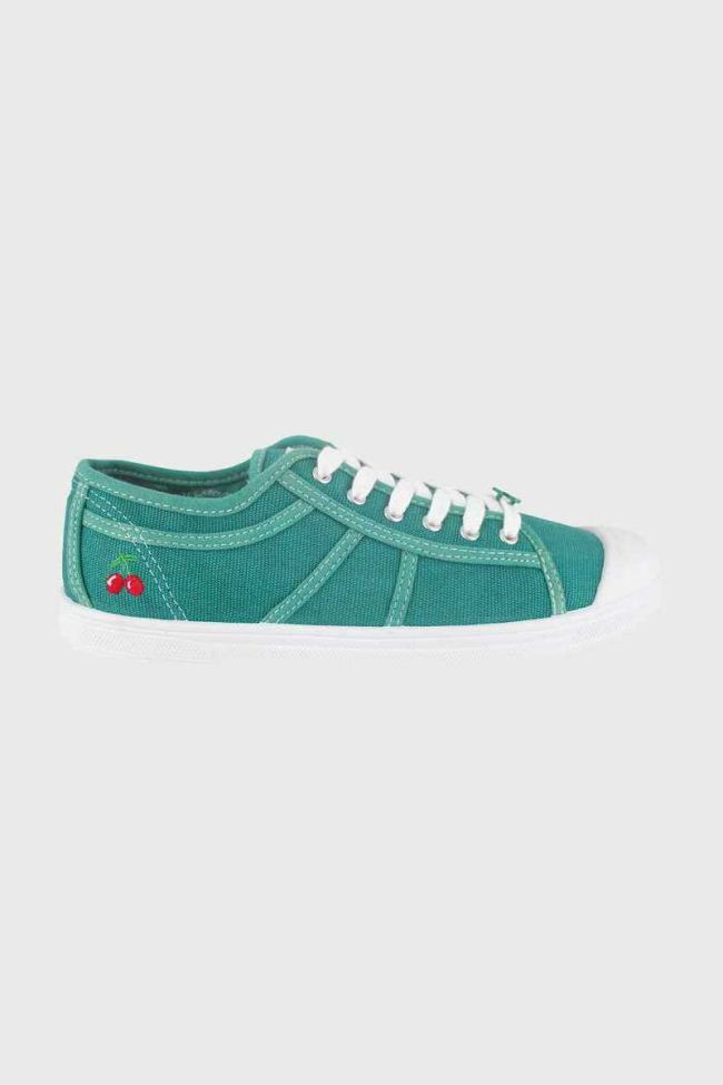 Baskets Basic vert bleu