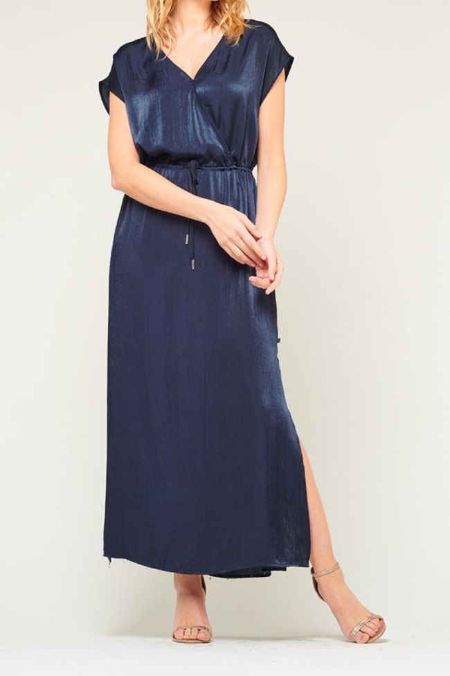 Robe longue Maly bleu nuit