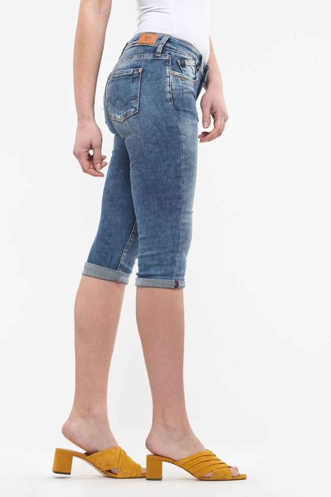 Corsaire en jeans Josia bleu délavé