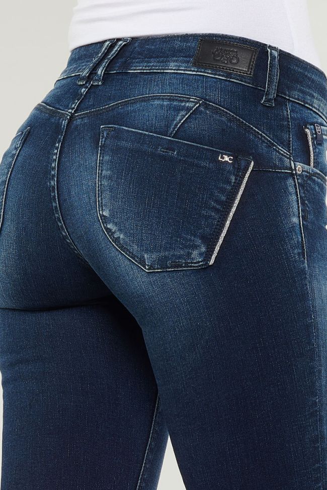 Jeans pulp slim bleu-noir