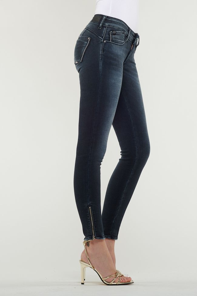 Jeans Pulp Slim 7/8eme Noir Bleu