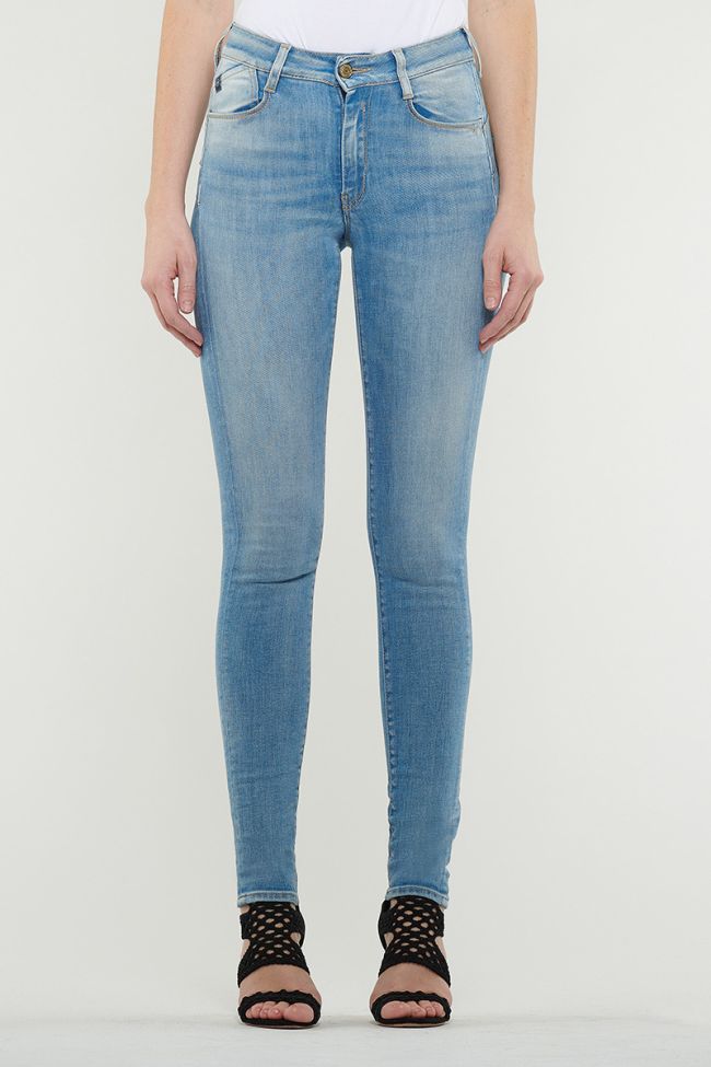 JEANS PULP SLIM TAILLE HAUTE BLEU DELAVE