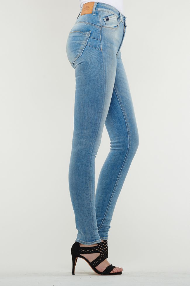 JEANS PULP SLIM TAILLE HAUTE BLEU DELAVE